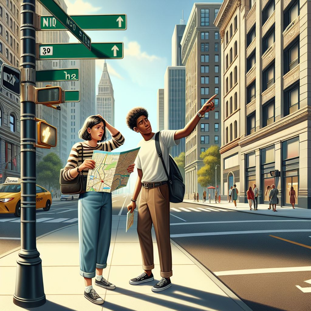 <p>to talk how to get to a place <br><br><strong>The local shopkeeper … us to the nearest train station.</strong><br><strong>They … the tourists to the beach using a map and some hand gestures.</strong></p>