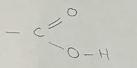 <p>Carboxyl (Acid) Functional Group</p><p>end in -anoic acid</p><p>General formula C<sub>n</sub>H<sub>2n+1</sub>COOH</p>