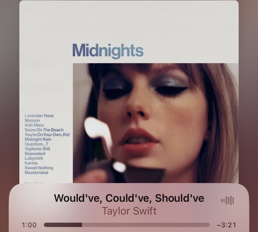 <p>Would’ve, Could’ve, Should’ve</p><p>Taylor Swift</p>