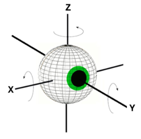 <p>What are Fick’s Axes for eye movement?</p>