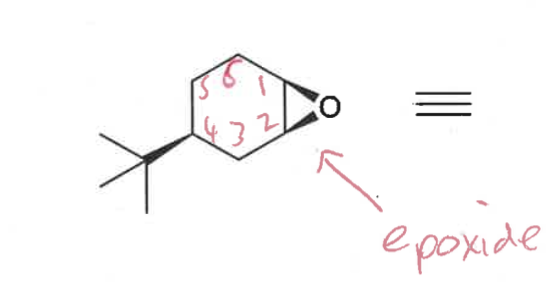 <p>what conformations do epoxides form?</p><p>draw conformations - which is most stable?</p>