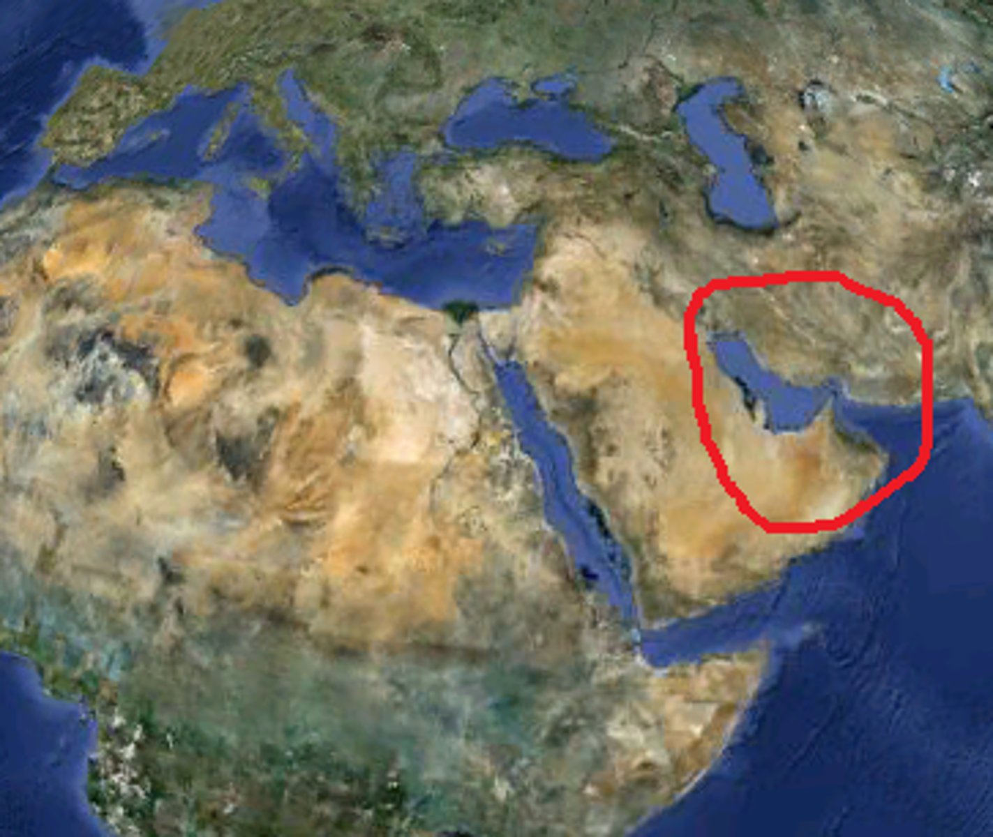 <p>a shallow arm of the Arabian Sea between Iran and the Arabian peninsula</p>