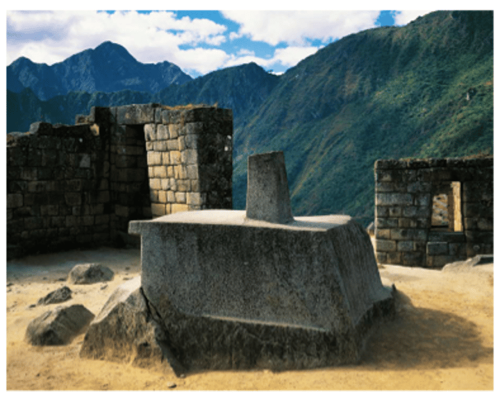 <p>Intihuatana Stone (part of Machu Picchu)</p>