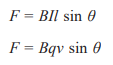 <ul><li><p>B- Magnetic Flux Density (T)</p></li><li><p>I- current (A)</p></li><li><p>L- length of wire (m)</p></li></ul><p></p>