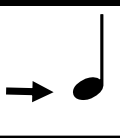 <p>The round part of a note that indicates which note to play.</p>