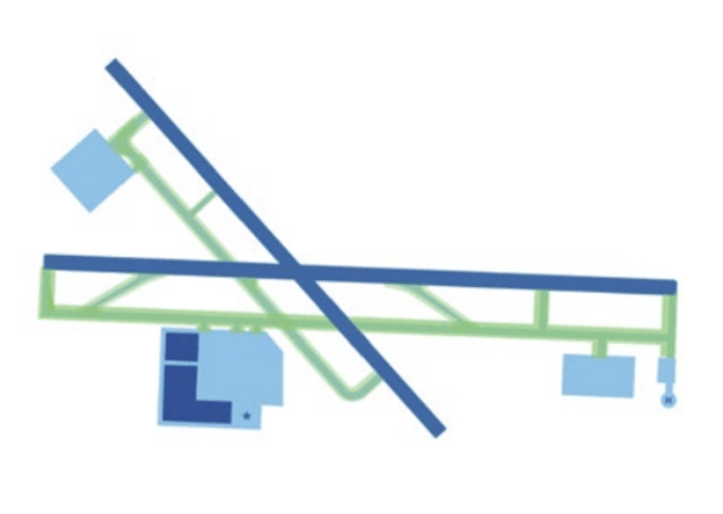 <p>A defined path established for the taxiing of aircraft from one part of an airport to another.</p>