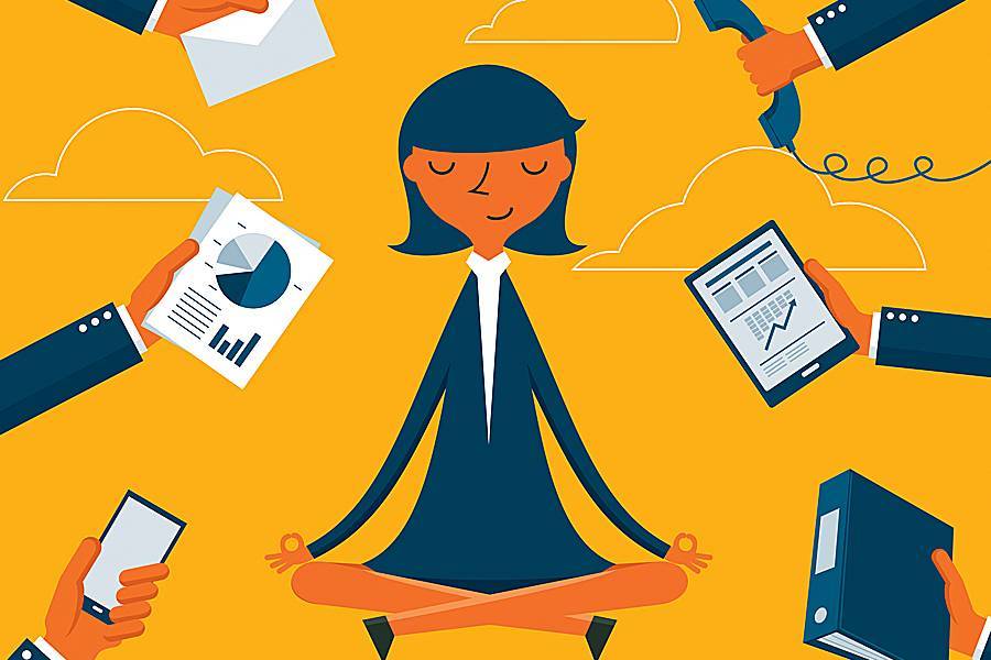 xử lý căng thẳng – He finds it difficult to handle stress at work.