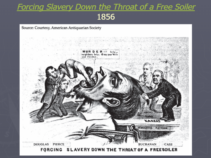 <p>(Topic 5.6) Forcing Slavery Down the Throat of a Free Soiler</p>