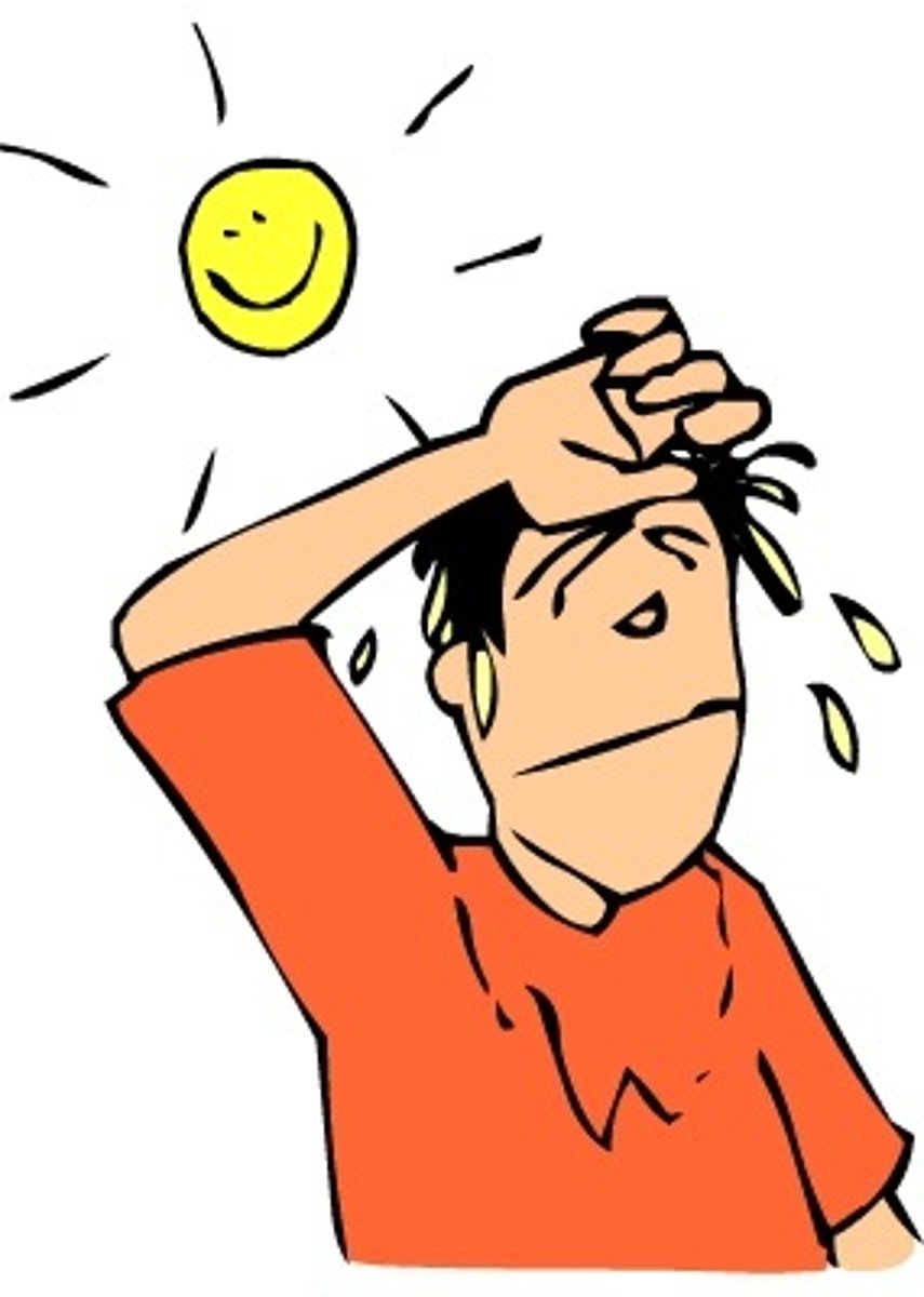 <p>It is getting hotter and hotter.</p>