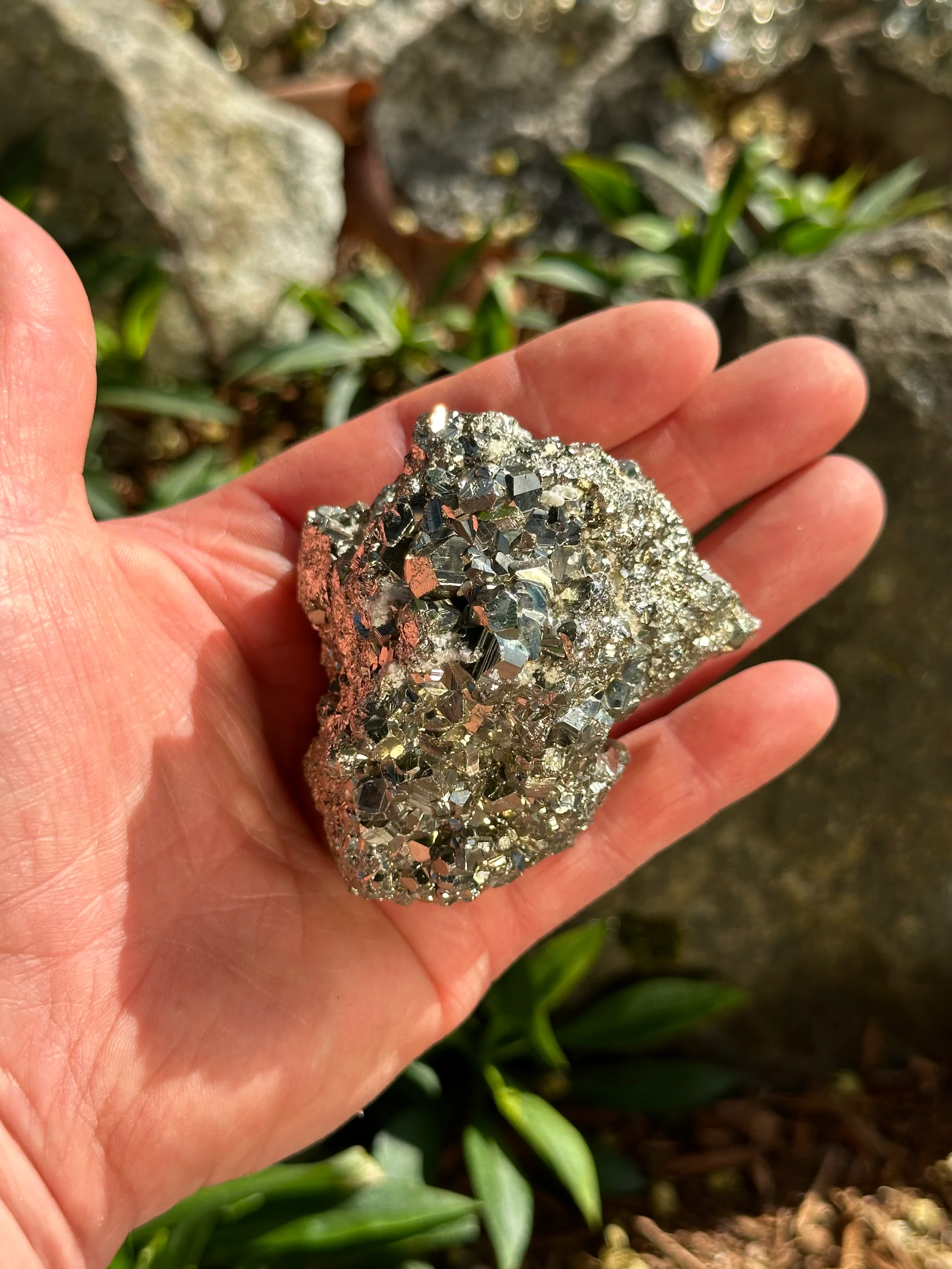 <p>pyrite sulfides</p>