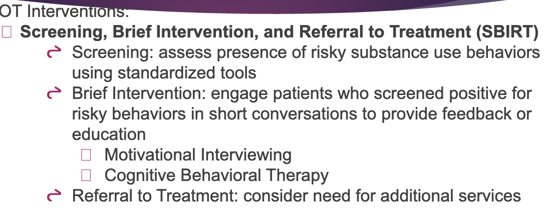 <p>consideration of mental health and substance abuse conditions, along with any other health conditions within the same episode of care, as well as across a person’s lifespan</p><p>mental health and substance abuse is considered “behavioral health”</p><p>focus on prevention and focus, social determinants of health, expand chronic disease management </p>