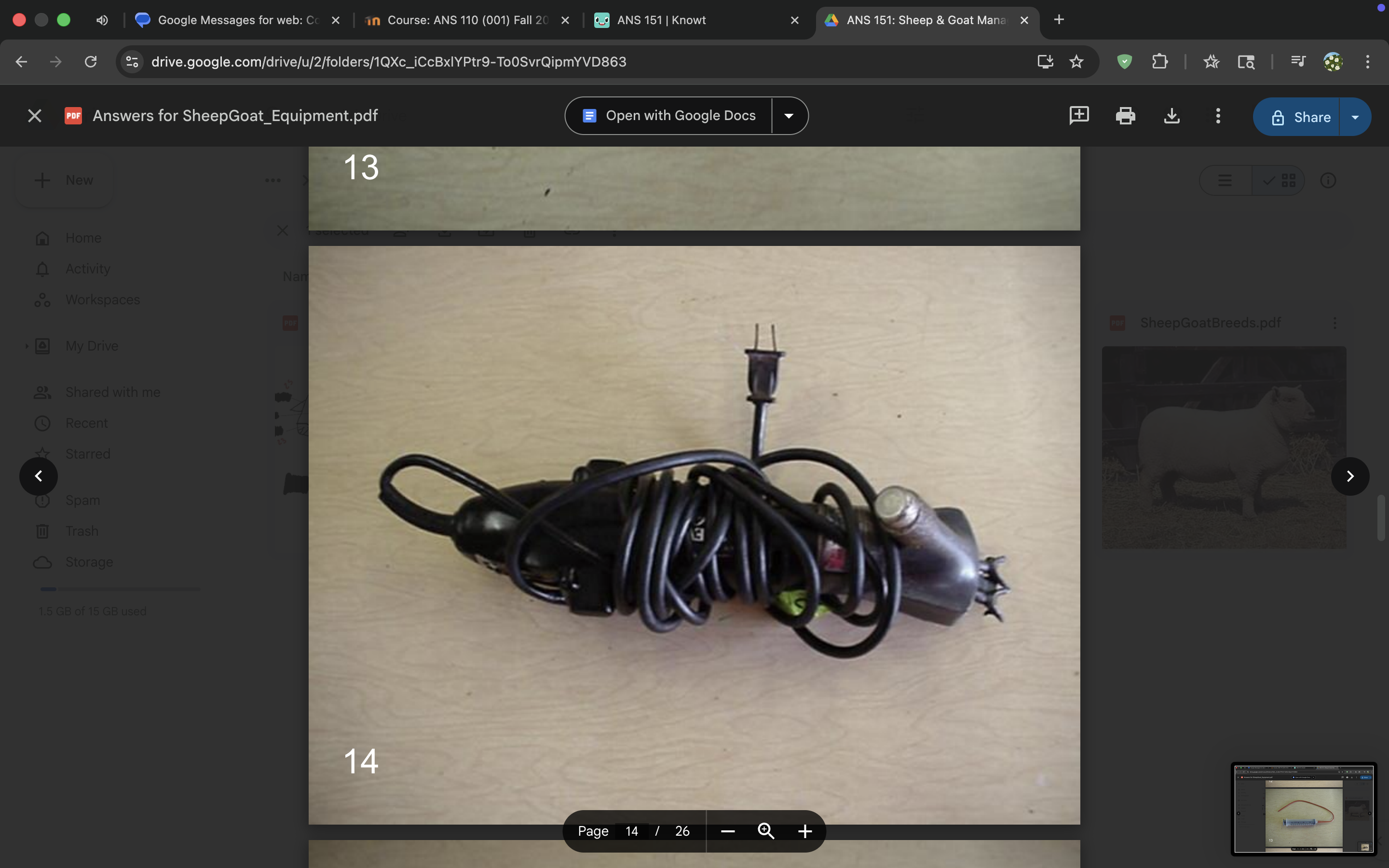 <p>Electric shears</p>