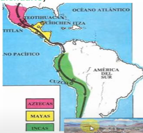 <p>El Imperio Azteca, también conocido como Mexica, fue un poderoso estado que dominó el <strong>centro de Mesoamérica</strong>, especialmente en el <strong>valle de México</strong>, donde fundaron <strong>Tenochtitlán(</strong>Ciudad de México)</p><p>entre 1300 – 1521 d.C.</p><p>en una triple alianza: era la unión de tres ciudades-estado que se aliaron para conquistar y gobernar Mesoamérica juntas.</p>