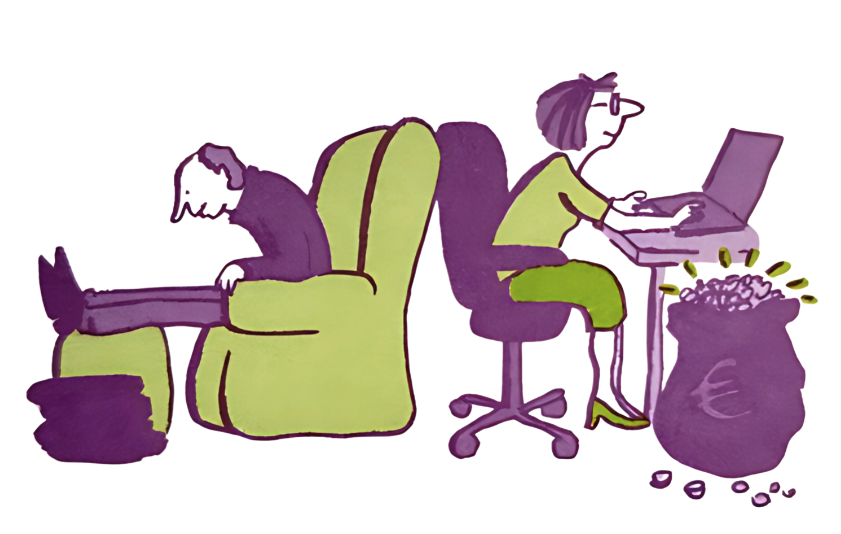 <p>to get paid according to work</p>