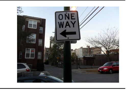 <p>What does a One-Way Street sign indicate?</p>
