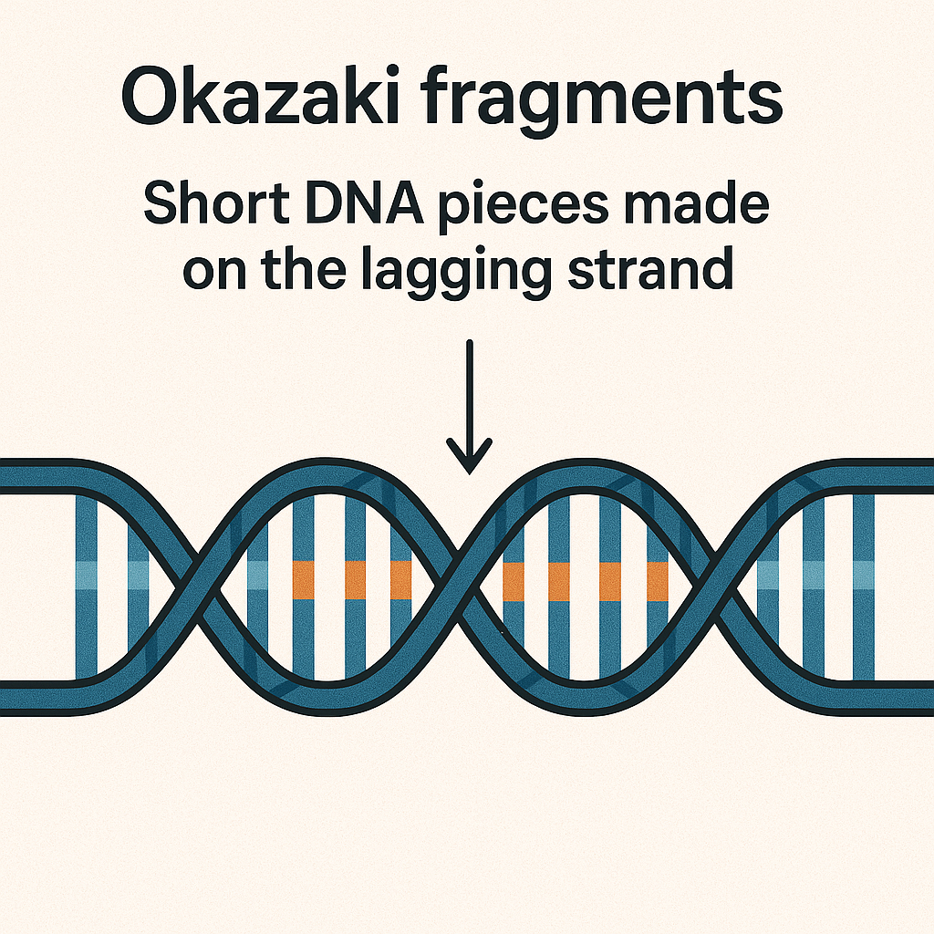 <p>Okazaki fragments</p>