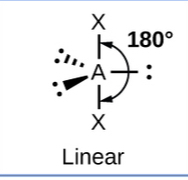 <p>trigonal bipyramidal, linear</p>