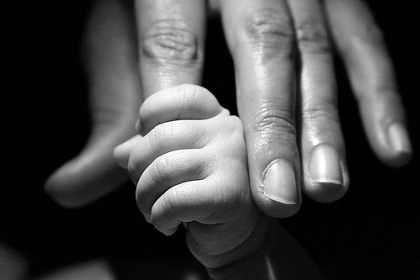 <p>touch palm - close fist</p>