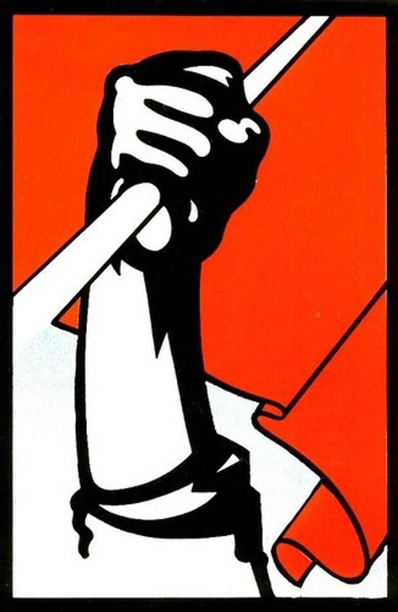 <p>Ideas of class struggle and revolution, outlined in The Communist Manifesto (1848) with Friedrich Engels.</p>