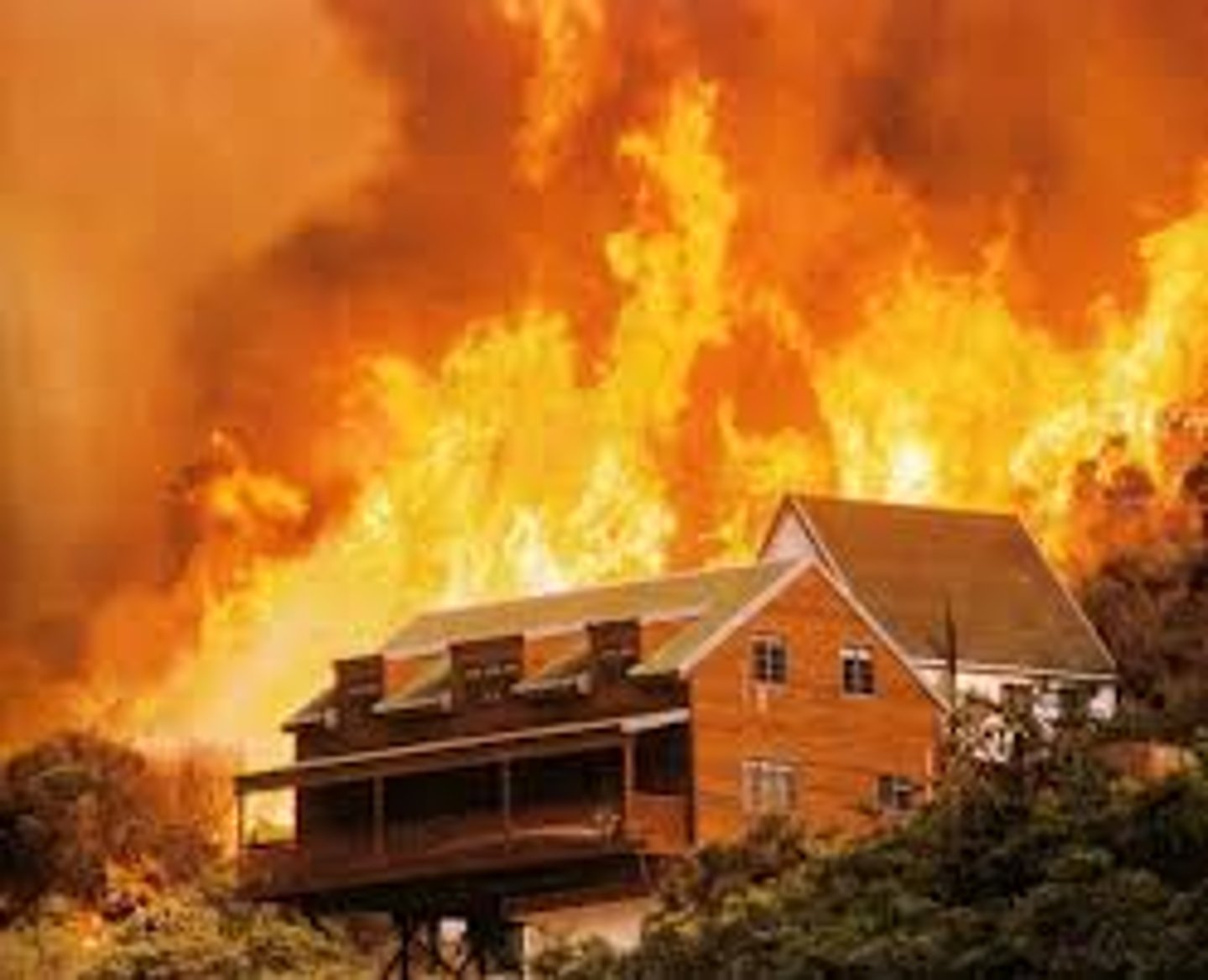<p>a fire</p>