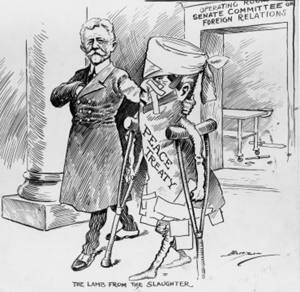 <p>After WWI, U.S. senators, mostly Republican were opposed the Treaty of Versailles, but might approv of it with some changes; lead by Henry Cabot Lodge they were know as __________________ did not want League of Nations and feared its requirement to defend all member nations would result in future 'entanglements and a loss of Congress's war making powers.</p>