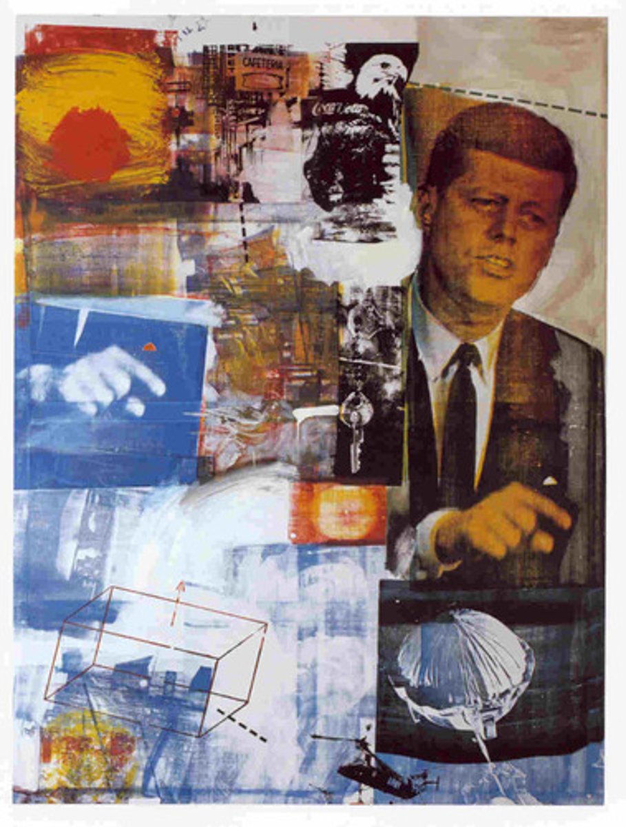 <p>Assemblage, Rauschenberg, American, 1964</p>