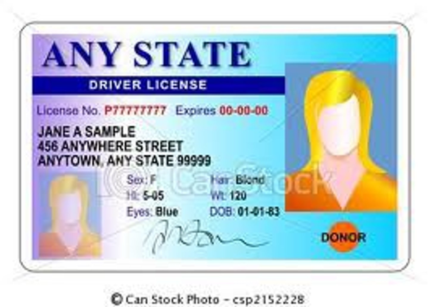 <p>driver's license</p>