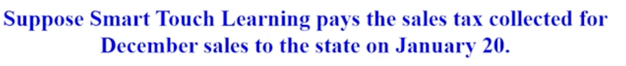 Sales tax payable ex, find the journal entry