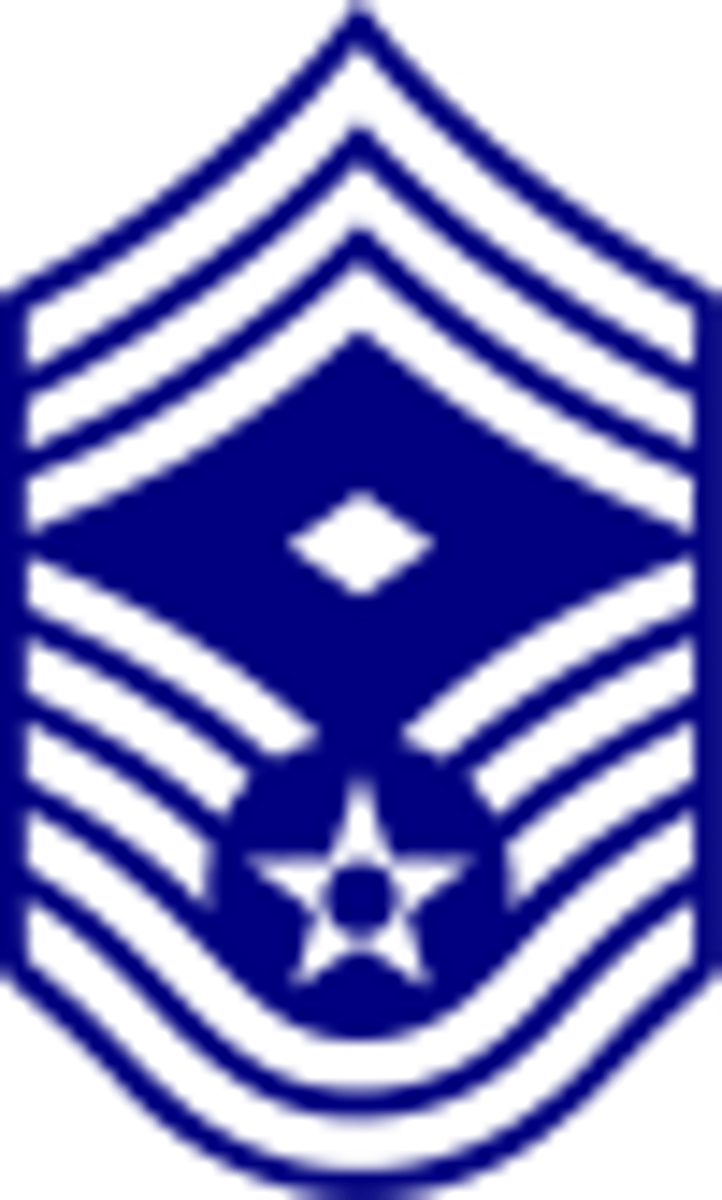 <p><span><span>First Sergeant - Chevron of 8 stripes with diamond</span></span></p>