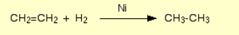 <p>Name of mechanism: Reduction</p><p>Reagents: H<sub>2</sub> gas, nickel catalyst</p><p>Conditions: 150<span>°C</span></p>
