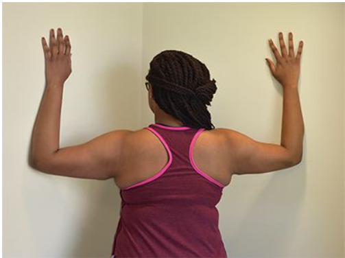 <p><span>The exercise shown in the photograph is </span><strong>LEAST</strong><span> appropriate for a patient who has which of the following characteristics?</span></p>