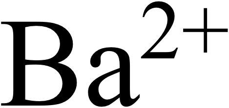Ba ^ ( 2+ ) 