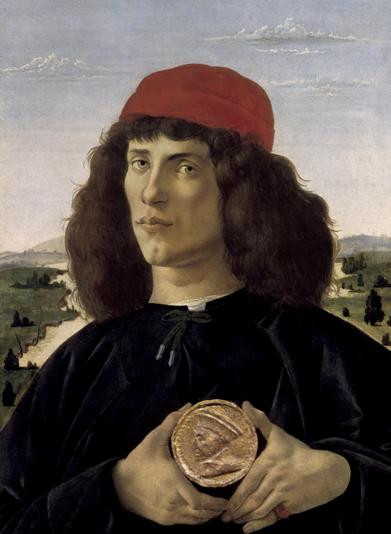 <p>“Young Man Holding a Medal of Cosimo de’ Medici”</p>