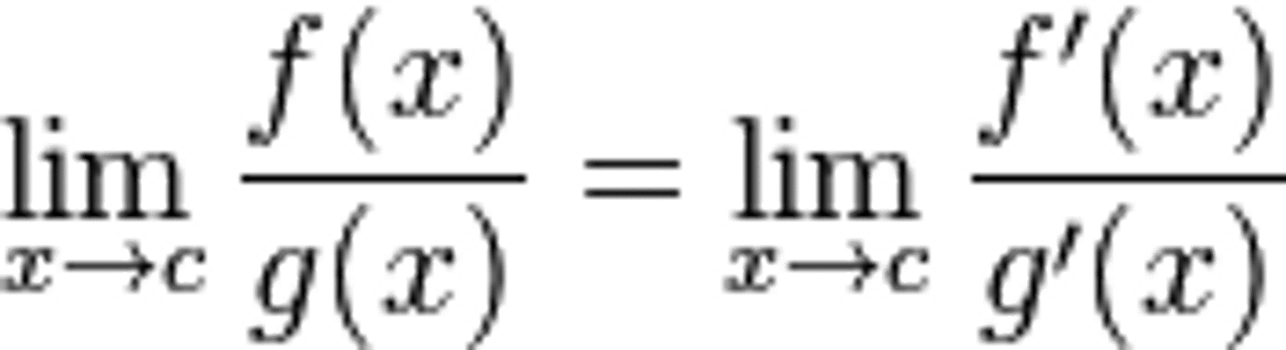 <p>if lim x --&gt; of g(x)/f(x) is 0/0 then you can derive</p>