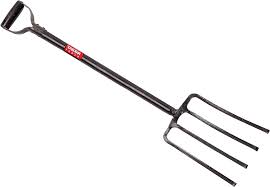 <p><span>&nbsp;Hand tool with four or more tines, used for turning soil and digging.</span></p>