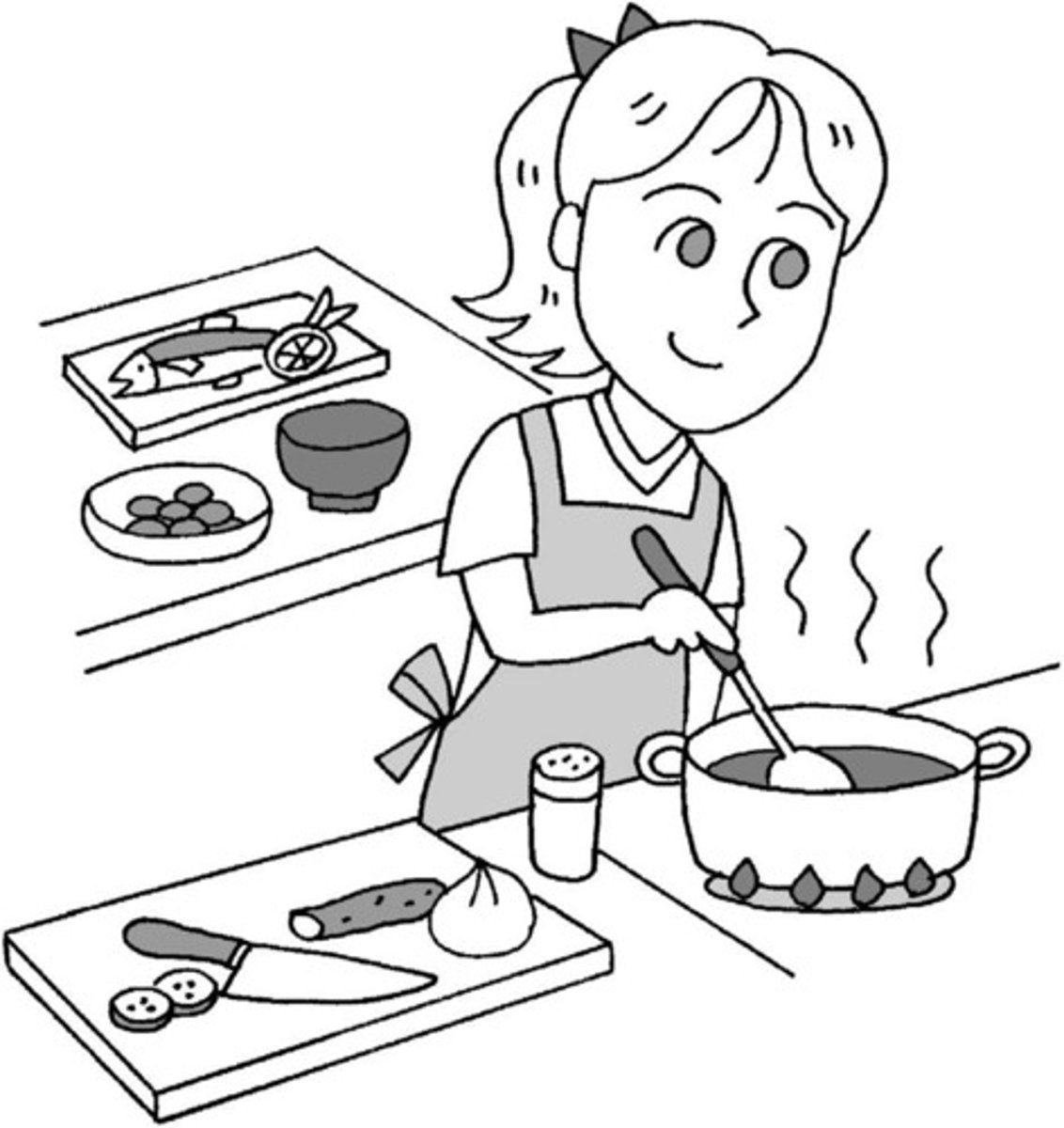 <p>to cook</p>