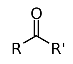 <p>A carbonyl group (C=O) located within a carbon chain, with two carbon substituents.</p>
