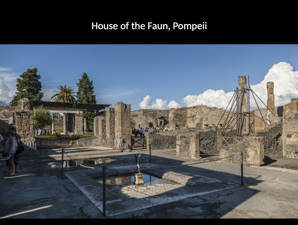 <p>Grand houses with…</p><ul><li><p>Atrium-reception hall </p></li><li><p>Cubicula: small bedrooms</p></li><li><p>Tablinum: office room of the head of the house</p></li><li><p>Peristyle: garden courtyard&nbsp;</p></li><li><p>Shops are attached to the front of the house.&nbsp;</p></li></ul><p class="p1"><span>• </span>Function: mix of public hospitality, business, elite display, and family.</p>