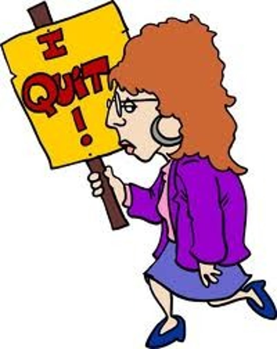 <p>to quit; to leave behind</p>