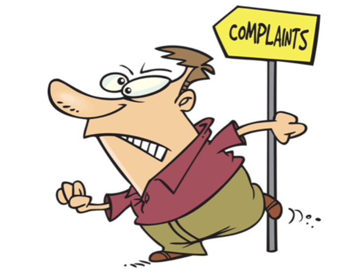 <p>to complain (about)</p>