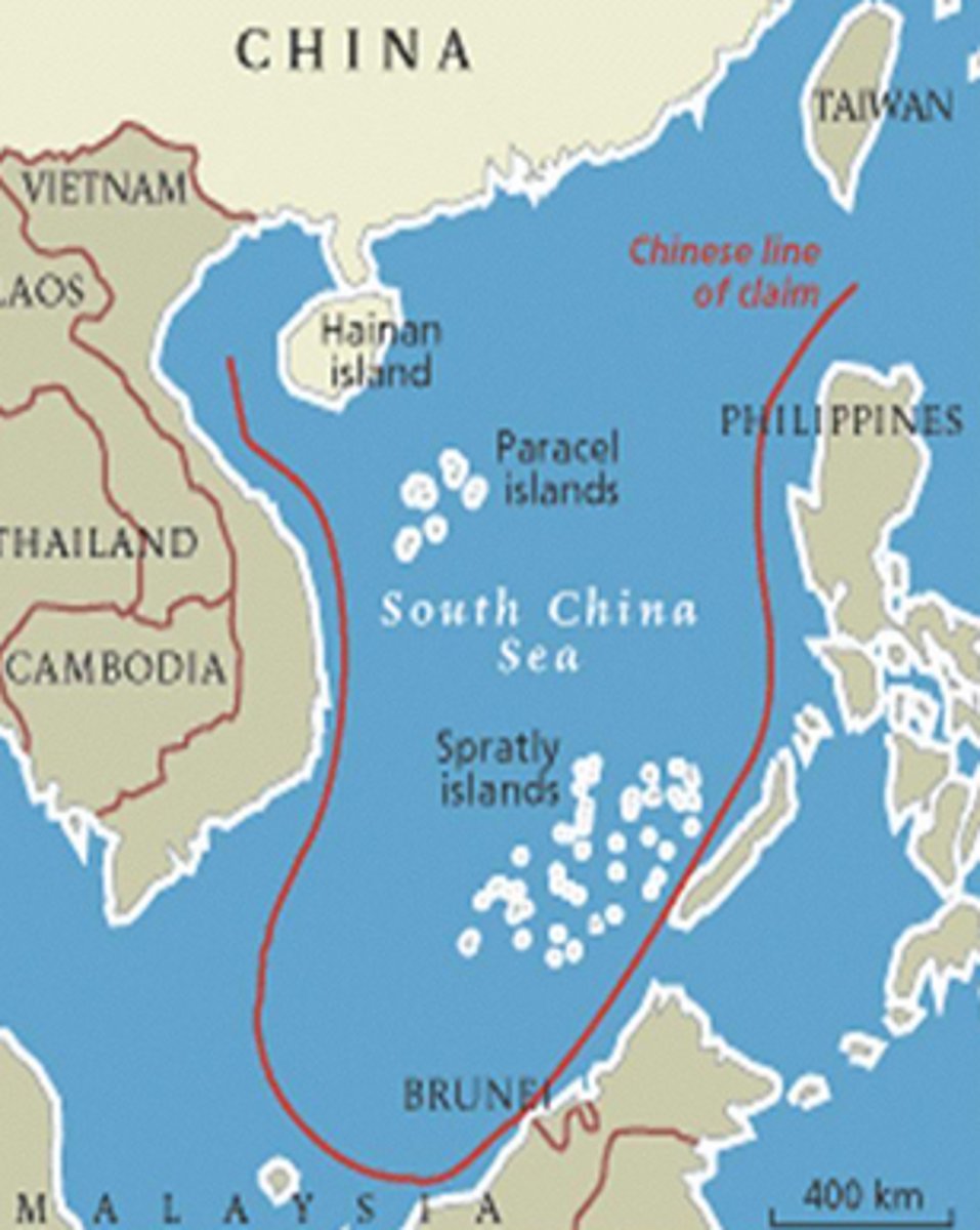 <p>China, Vietnam, the Philippines, Taiwan, Malaysia and Brunei all have competing claims sovereignty over ocean areas and the Paracels and the Spratly Islands</p>
