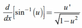 <p>u’/sqrt(1-u²)</p>