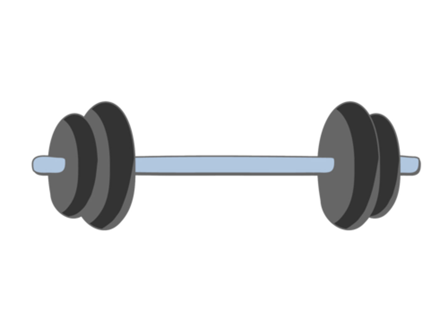<p>bar used with free weights</p>