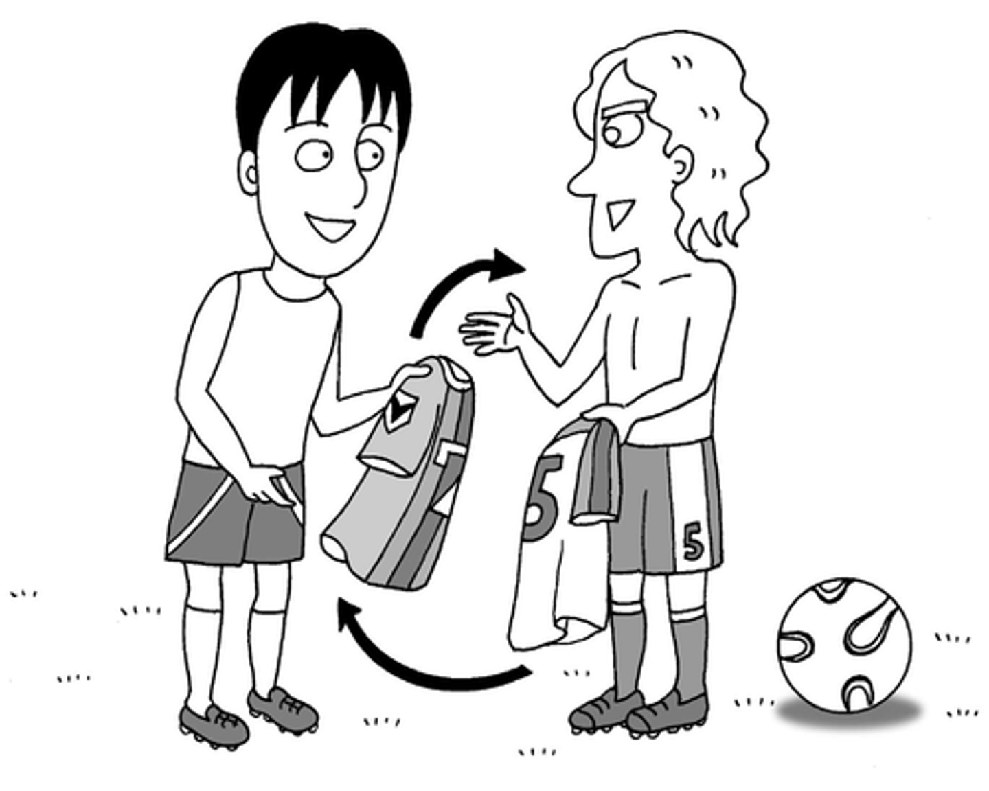 <p>trao đổi; đổi (thay mới)</p><p>trao đổi danh thiếp với anh tanaka</p>