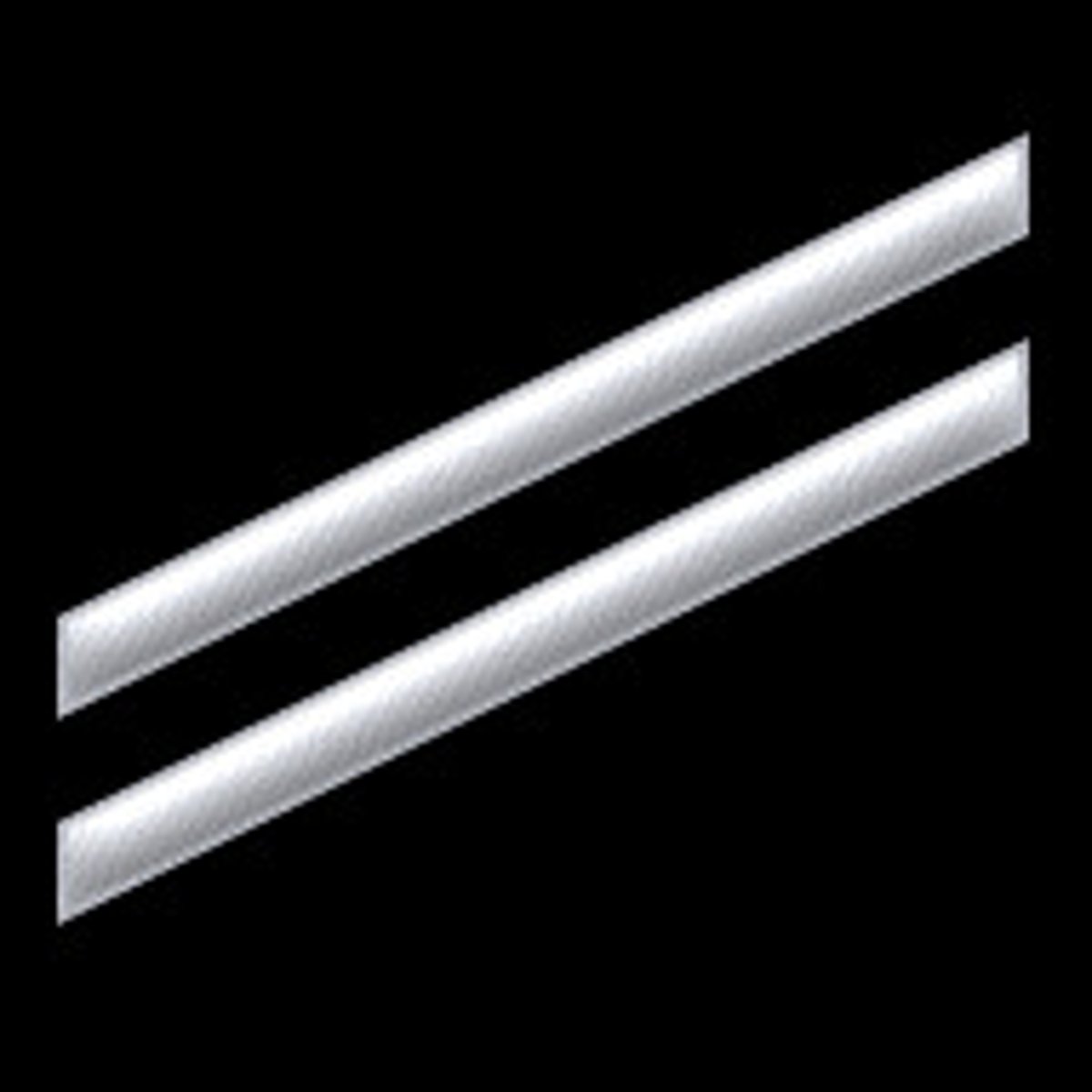 <p>2 diagonal stripes</p>