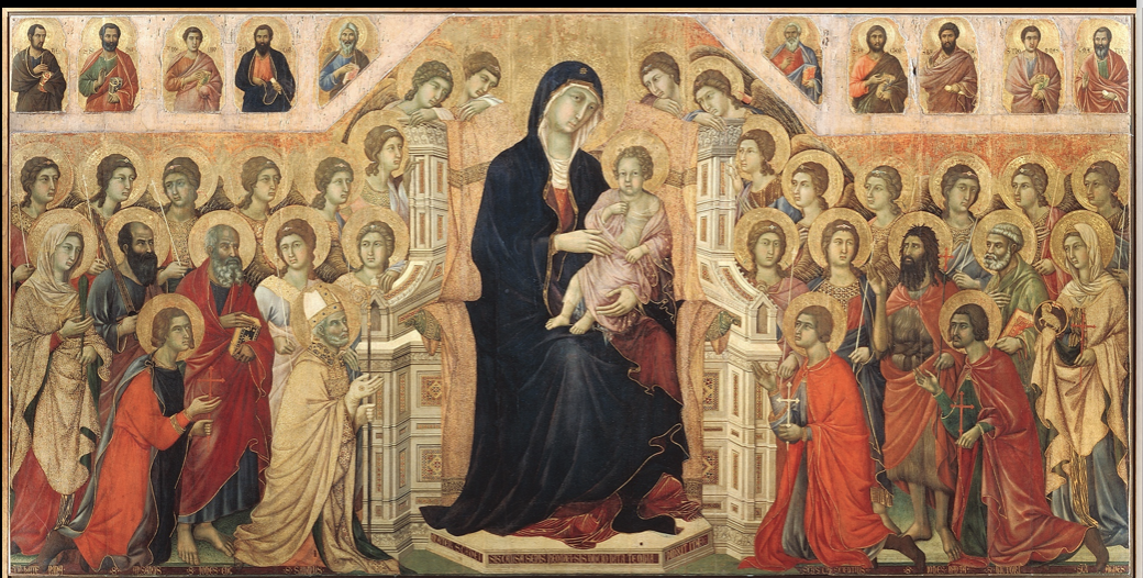 <p>“Maesta” from “Virgin and Child Enthroned with Saints”</p>