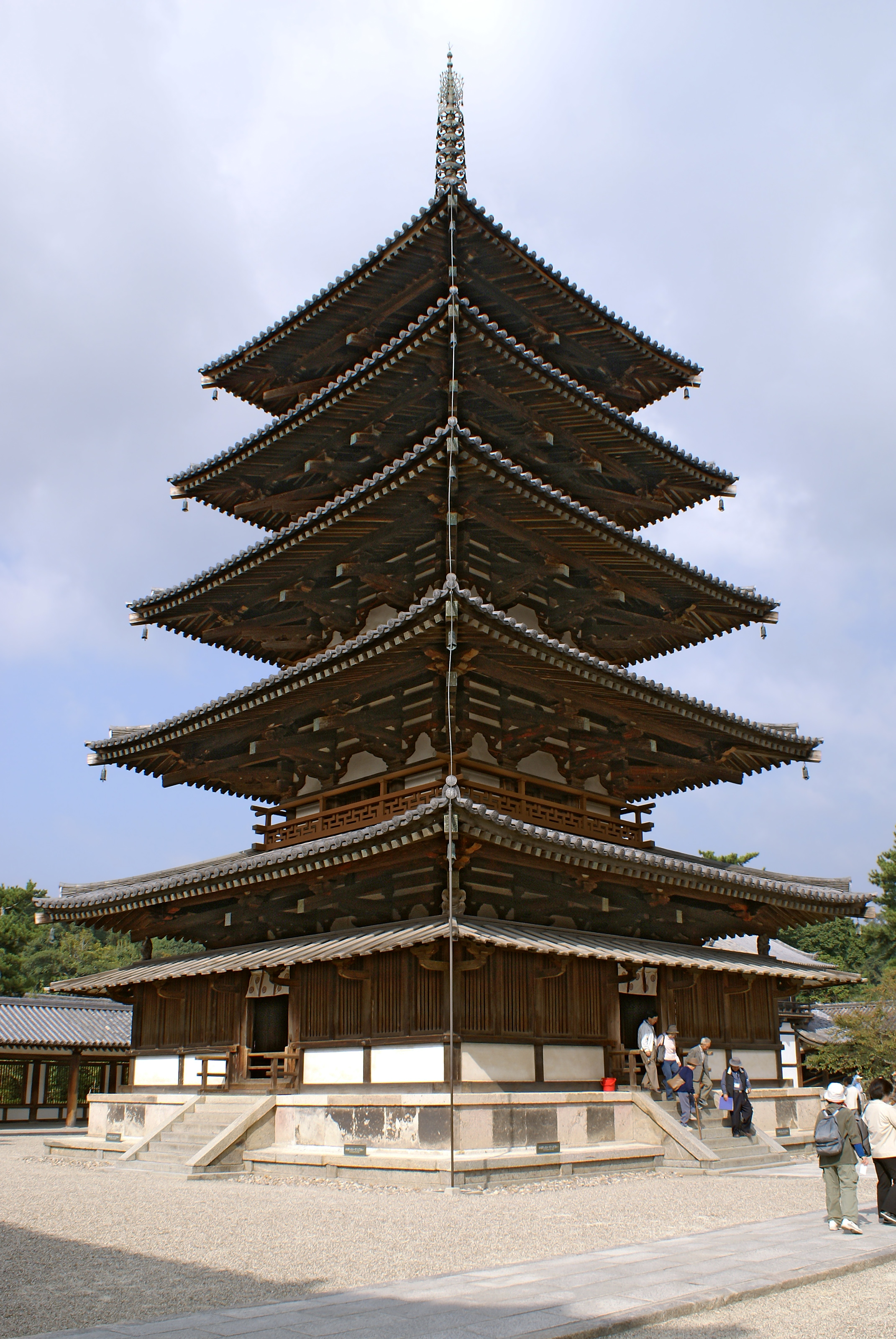 A Buddhist tapering tower W/ multiple roofs levels in japan& China