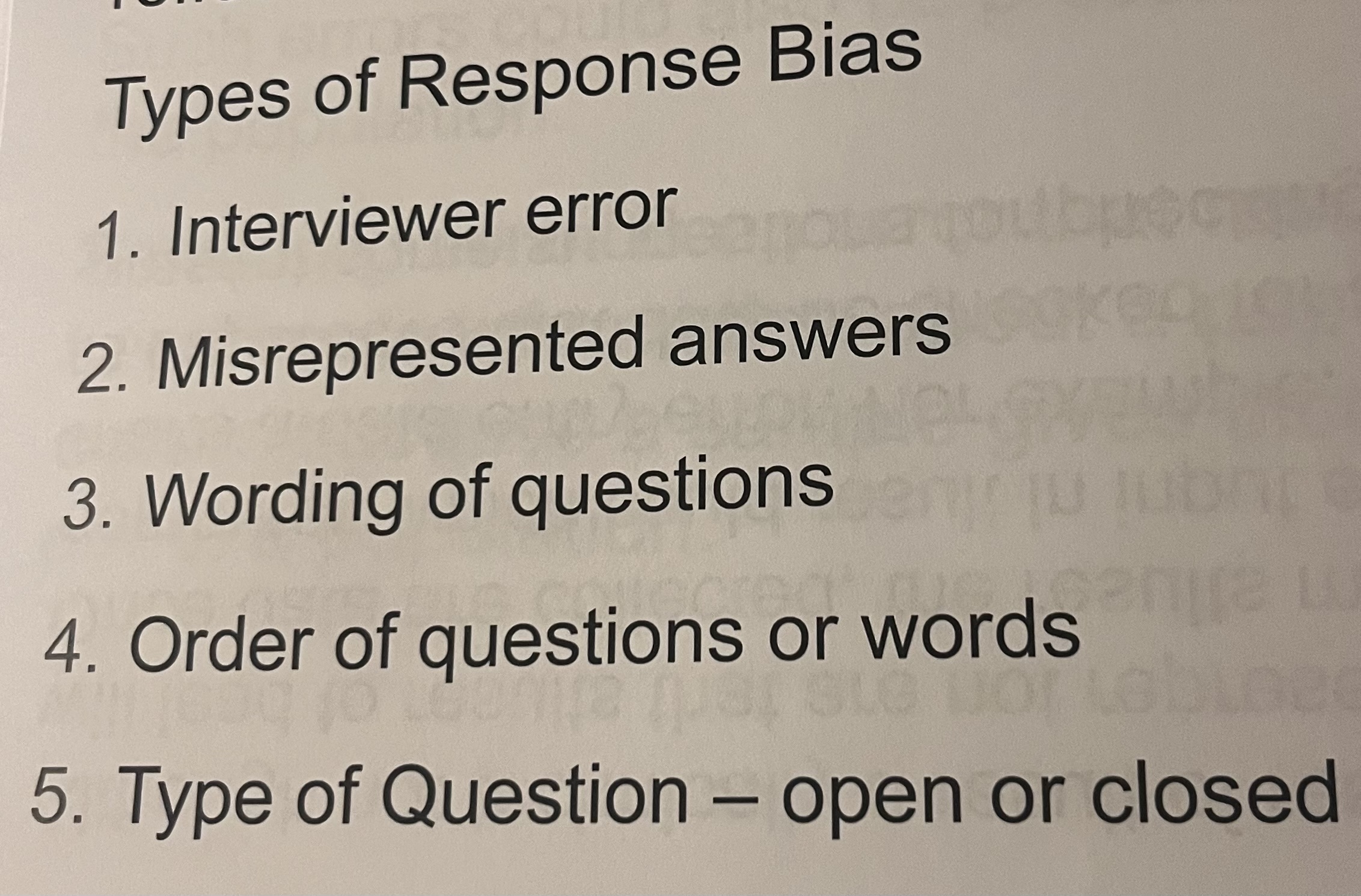 <p>Survey data does not reflect the subject’s true feelings </p>