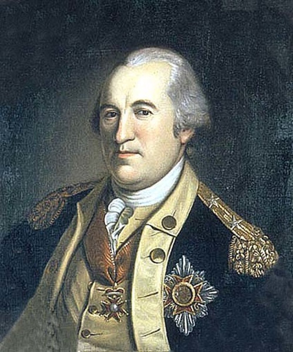 <p>volunteer, general in Prussia, offered help to Patriots after Washington won the battles at Trenton &amp; Princeton, arrived at Valley Forge in the spring of 1778</p>