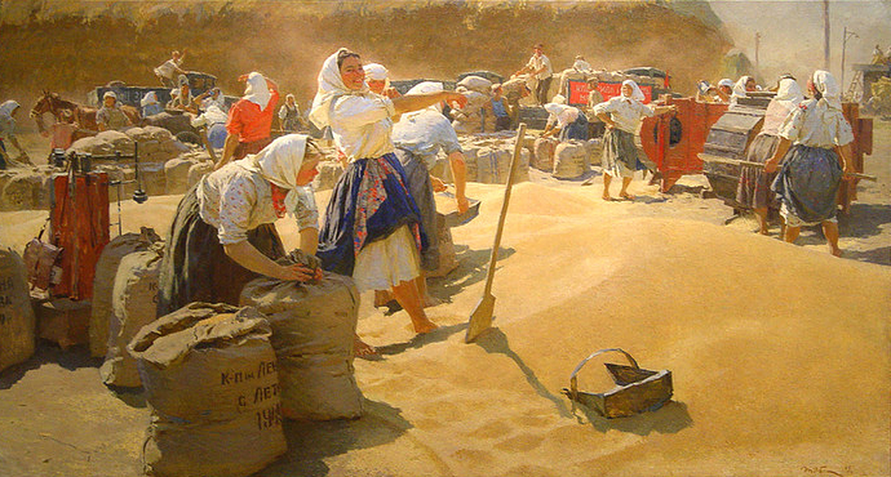 <p>Тетяна Яблонська. Картина «Хліб», 1949 р.</p>